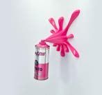 2FAST - Chrome Pink Splash Can Sculpture