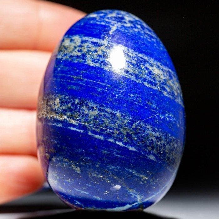 AAA kwaliteit lapislazzuli - mineraal ei - Hoogte: 55 mm -, Antiek en Kunst, Curiosa en Brocante