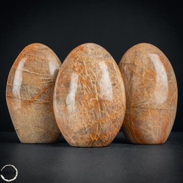 Perzikmaansteen Freiformen-set – Drie warme