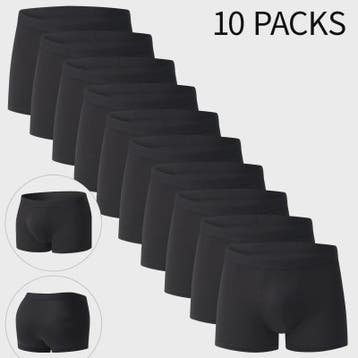 Set van 10 Heren Boxershorts - Klassiek, Comfortabel & Ademe, Kleding | Heren, Ondergoed, Verzenden
