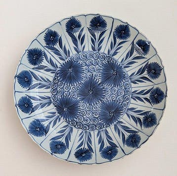 Bord - Porselein - Kangxi Aster-gerecht, Antiek en Kunst