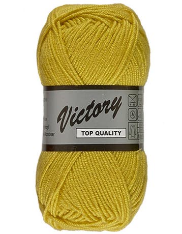 Lammy Yarns Victory - 512 Mosterdgeel - Zijdeglans Acrylga, Ophalen of Verzenden, Nieuw