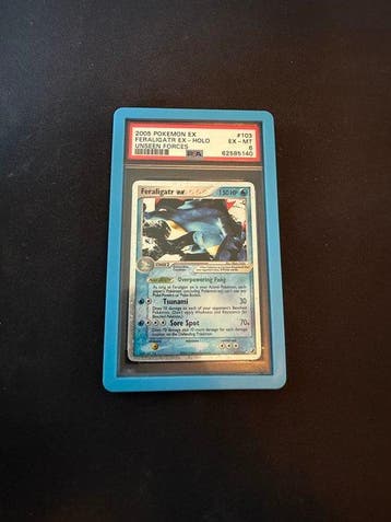 Pokémon - 1 Graded card - Feraligatr 103 Foil - PSA 6 - EX, Nieuw