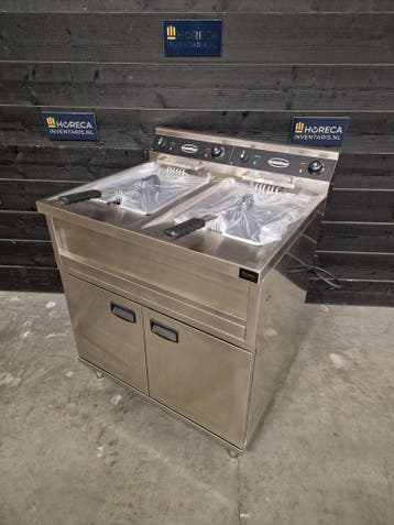 Friteuse | Combisteel | 2x12 liter | staand model |, Nieuw in verpakking, Fornuis, Frituur en Grillen