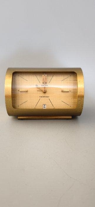 Klok - Swiza - Messing - 1950-1960, Antiek en Kunst, Antiek | Klokken