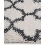 Vloerkleed hoogpolig - Cremewit met donkergrijs - 200x300, Huis en Inrichting, Verzenden, Nieuw