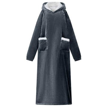 vidaXL Deken hoodie Marineblauw M Fleece en Flanel, Verzenden, Nieuw