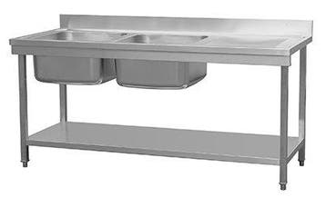 Spoeltafel RVS Met Spoelbak Links | 180 x70 x 85 cm, Verzenden, Nieuw in verpakking