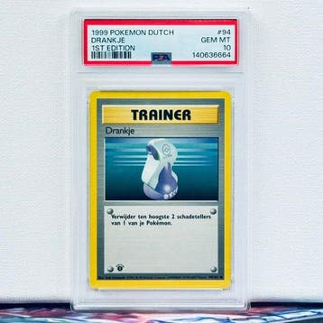 Pokémon Graded card - DRANKJE 94 1ST EDITION - Pokémon - PSA, Nieuw