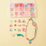 Kinder DIY armbandjes maken set – vrolijke kralen, bedels., Ophalen of Verzenden, Nieuw, Kraal