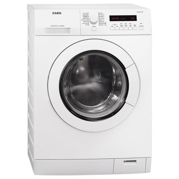 AEG L75480WD - Wasmachine - 8 kg - 1400 tpm - Energieklasse, Witgoed en Apparatuur, Was-droogcombinaties, Zo goed als nieuw, 85 tot 90 cm