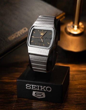 Seiko - Rare Seiko 5 TV Automatic “Moonlight Silver Dial” -