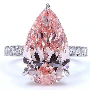 Zonder minimumprijs - Ring - 18 karaat Witgoud - 7.87ct. tw., Nieuw