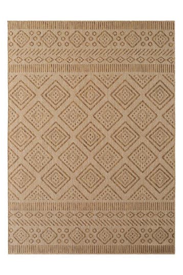Buitenkleed | Mira | Ruiten | Beige | 280x370 cm, Verzenden, Nieuw