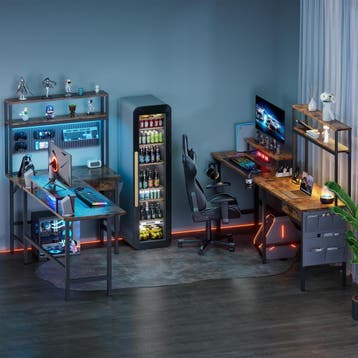 Gaming bureau - Gaming desk - Hoekbureau - 150x100 cm - Brui, Verzenden, Zo goed als nieuw