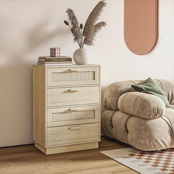 Bohemian Commode met 4 Lades - Natuurlijk Design voor Woonka, Verzenden, Nieuw
