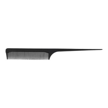 Styling Tool Haarkam 25cm - Puntkam - Kunststof - Zwart, Nieuw