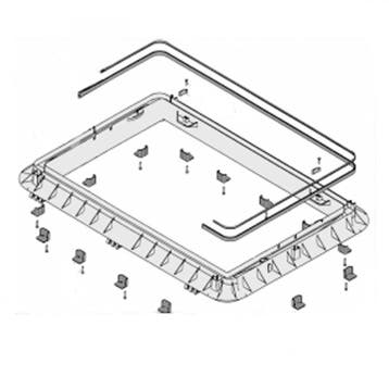 Dometic Heki 2 Buitenkader Compleet 25-32mm, Caravans en Kamperen, Ophalen of Verzenden, Nieuw