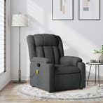 vidaXL Massagestoel in donkergrijze stof, Verzenden, Nieuw