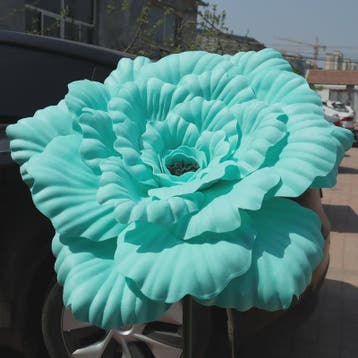 Grote Kunstbloem Pioenroos - 80cm Diameter - Decoratie voor, Verzenden, Nieuw