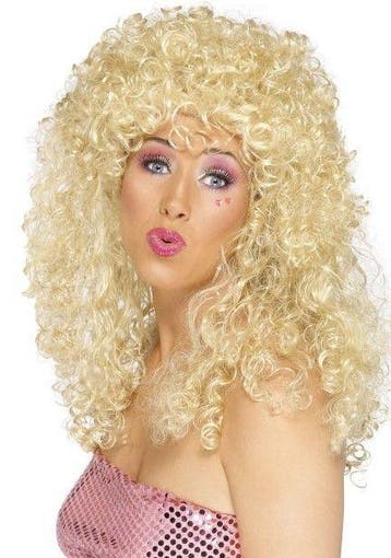 Pruik Boogie Babe blond, Kleding | Dames, Ophalen of Verzenden, Nieuw