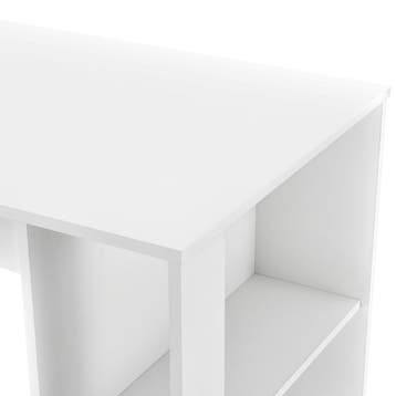 Bartafel Danderyd met 3 planken 120x60x105,5 cm wit [en.casa, Huis en Inrichting, Verzenden, Nieuw