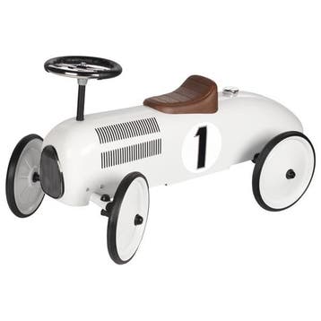 Retro Loopauto Wit (Kinderen, Loopauto'), Ophalen of Verzenden, Nieuw