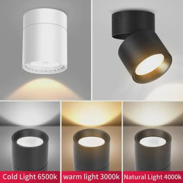 Opklapbare LED Downlight Spot - 7/10/15W - 3 Kleuren Licht -, Verzenden, Nieuw