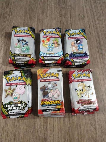 Pokémon - 120 Booster pack - Multi série, packs loisirs fr, Nieuw
