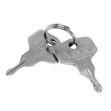 Raamsluiting 2 stuks Zilver incl Slot (Kantoor inrichting), Verzenden, Nieuw in verpakking
