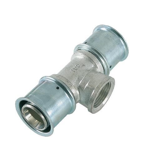 press messing T-st  25x1/2x25 pers x binnendraad, Doe-het-zelf en Verbouw, Buizen en Afvoer, Ophalen of Verzenden