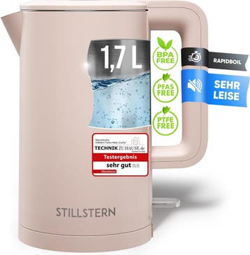 Waterkoker met temperatuurregeling - RVS - 1,7L - 2200W - Be, Verzenden, Zo goed als nieuw