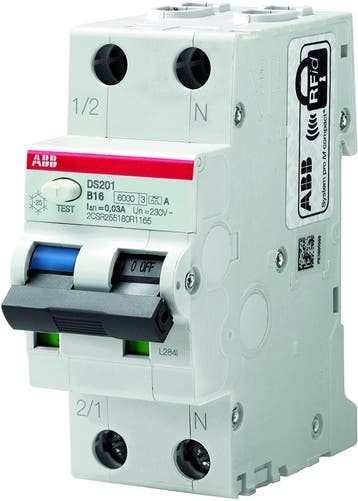 ABB aardlekautomaat / 32A, 300mA, C-kar, 1-polig+nul / DS201, Ophalen of Verzenden, Nieuw, Groepenkast