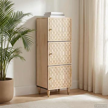vidaXL buffetkast 40x33x110 cm massief mangohout, Minder dan 50 cm, Verzenden, 100 tot 150 cm, Nieuw