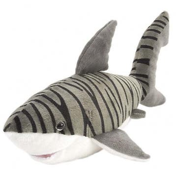 Wild Republic tijgerhaai knuffel - pluche - 38 cm, Verzenden, Nieuw