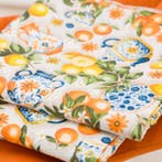 BA184 - Citrus en Keramiek-stof - Mediterrane compositie -