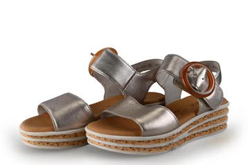 Gabor Sandalen in maat 37 Zilver, Overige kleuren, Verzenden, Gabor, Sandalen of Muiltjes