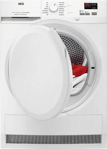 AEG T7DBN460 - Warmtepompdroger - 8 kg - 66 dB -, Witgoed en Apparatuur, Wasdrogers, Ophalen of Verzenden, Zo goed als nieuw, Voorlader