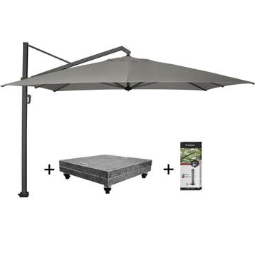 Icon premium zweefparasol 400x300 cm manhattan met 150 KG, Ophalen of Verzenden, Nieuw