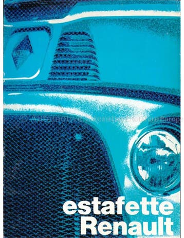 1970 RENAULT ESTAFETTE BROCHURE FRANS (BE|LU), Nieuw, Renault, Author