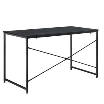 Bureau Nice 120x60x72 cm spaanplaat en metaal zwart, Huis en Inrichting, Verzenden, Nieuw