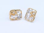 Oorbellen - 14 karaat Geel goud, Rhodium geplateerd -, Nieuw