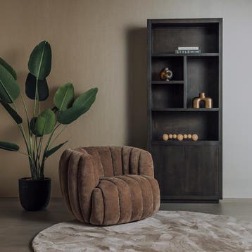 Ruim Aanbod Landelijke Industriele Fauteuils Gratis Bezorgin, Huis en Inrichting, Ophalen of Verzenden, Nieuw, Leer, Landelijke fauteuil capiton knoopjes velvet velours leer 