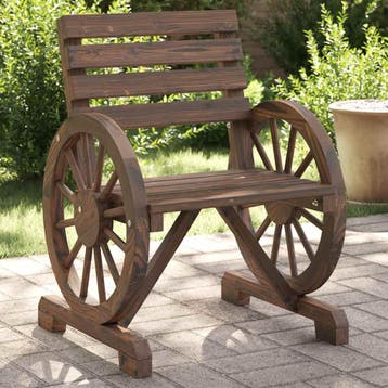 vidaXL Tuinstoelen 2 st 58x58x78,5 cm massief vurenhout, Verzenden, Nieuw, Hout, Tuinset