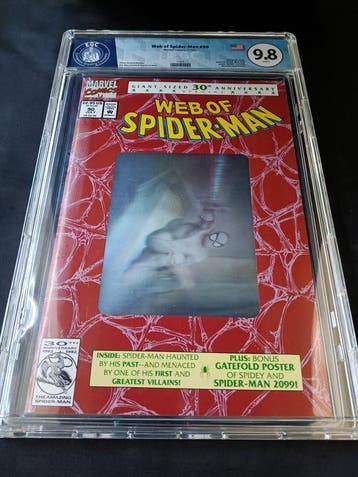 Web of Spider-Man #90 - Hologram Cover - EGC 9.8 - Sleight, Boeken, Strips | Comics, Nieuw