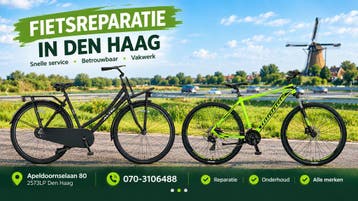Fietsreparatie Den Haag alle merken, Snelservice, Fietsreparatie