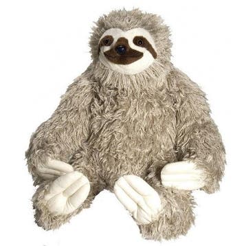 Wild Republic luiaard knuffel - pluche - 75 cm - lichtbruin, Verzenden, Nieuw