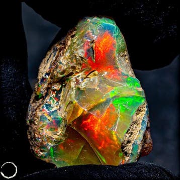 Welo-Opal – spectaculair natuurstuk met intens neongroen,