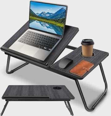Opvouwbare Laptoptafel met 5 Hoogtestanden, Bekerhouder & Ve, Computers en Software, Verzenden, Nieuw