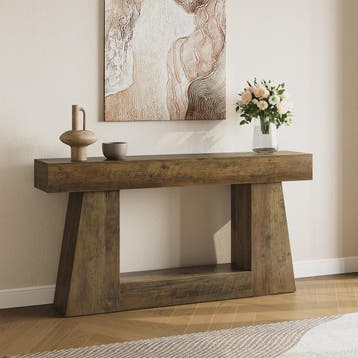 Rustieke Console Tafel 160 cm - Farmhouse Entree Tafel met O, Verzenden, Nieuw